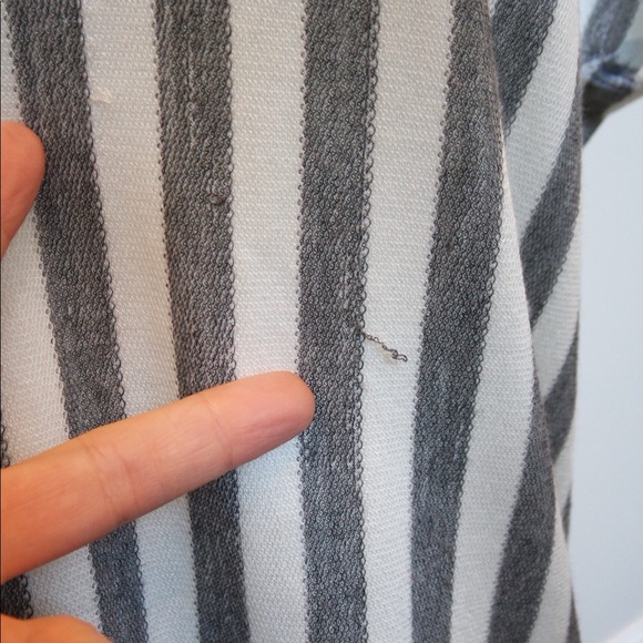 Alice + Olivia- Air Striped Short Sleeve Tee - Picture 8 of 8